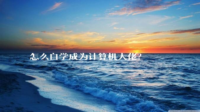 怎么自学成为计算机大佬？